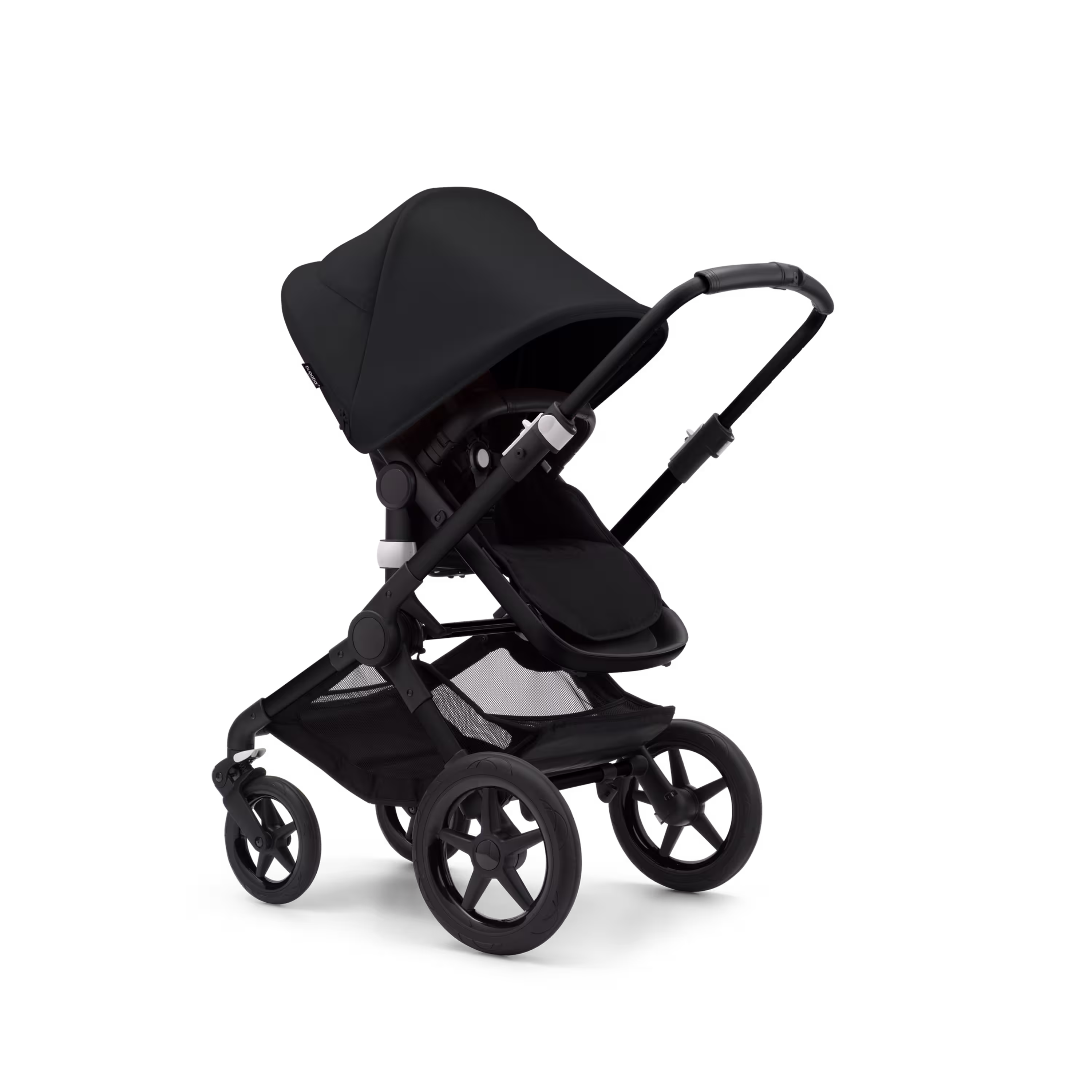 Bugaboo Fox 3 bassinet and seat stroller black base, midnight black fabrics, midnight black sun canopy - Main Modal Image Slide 7 of 7