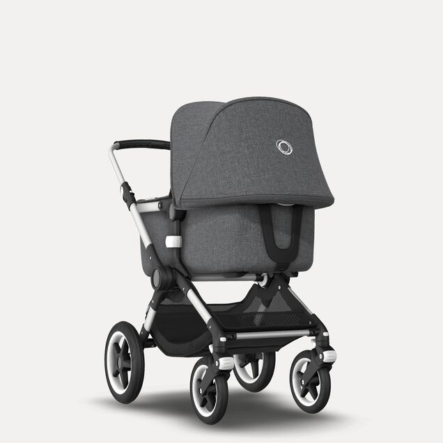 Refurbished Bugaboo Fox complete ALU/GREY MELANGE-GREY MELANGE - Main Image Slide 1 van 6