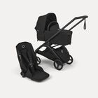 Bugaboo Dragonfly Plus 2-in-1 stroller black base, heritage black fabrics, heritage black sun canopy
