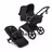 Bugaboo Cub 2-in-1 pram black base, heritage black fabrics, heritage black sun canopy - Thumbnail Slide 1 of 11