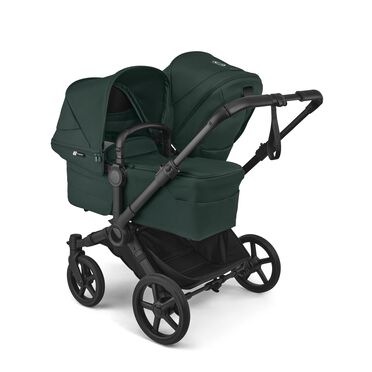 Bugaboo Donkey 6 double pram black base, fern green fabrics, fern green sun canopy - view 2