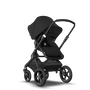 Bugaboo Fox 2 Seat and Bassinet Stroller black sun canopy, black style set, black chassis