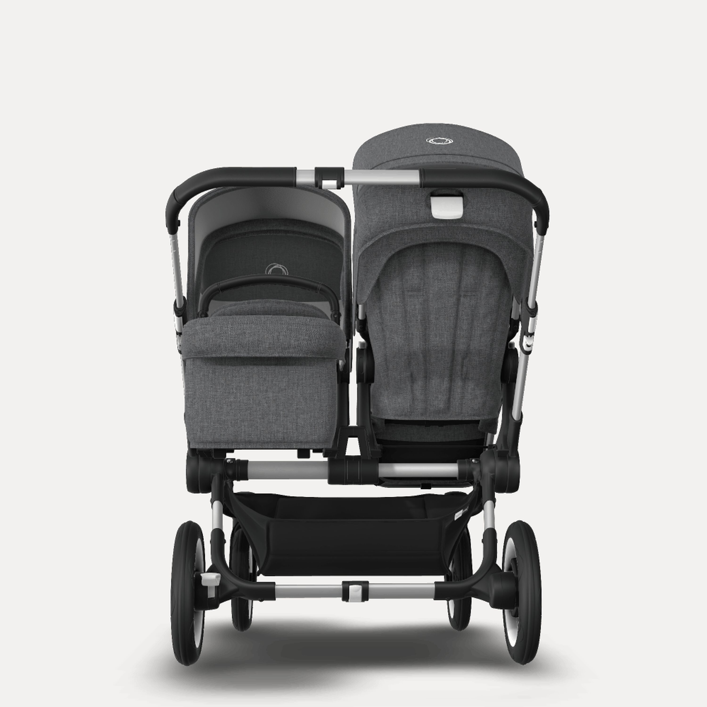 Refurbished Bugaboo Donkey3 duo compl UK ALU/GREY MELANGE-GREY MELANGE - Main Modal Image Slide 4 of 5