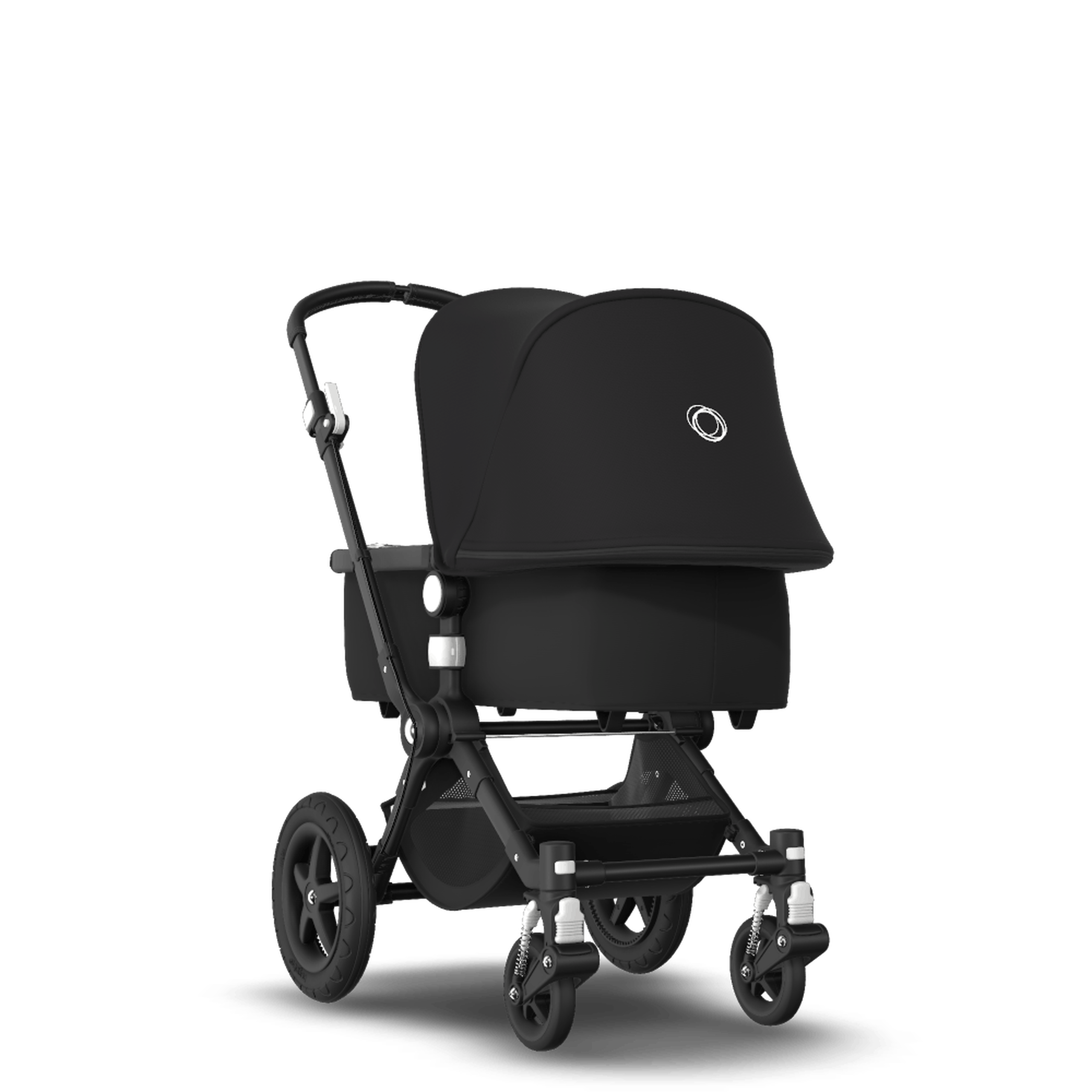 Bugaboo Cameleon 3 Plus seat and carrycot pushchair black sun canopy, black fabrics, black base - Thumbnail Slide 1 of 8