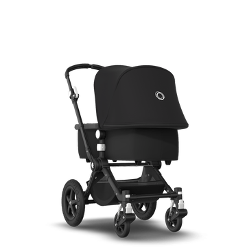 Bugaboo Cameleon 3 Plus seat and bassinet stroller black sun canopy, black fabrics, black base