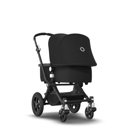 Bugaboo Cameleon 3 Plus seat and carrycot pushchair black sun canopy, black fabrics, black base - view 1