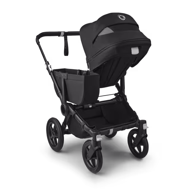 Bugaboo Donkey 5 Mono 2-in-1 stroller black base, midnight black fabrics, midnight black sun canopy - Main Image Slide 4 of 11