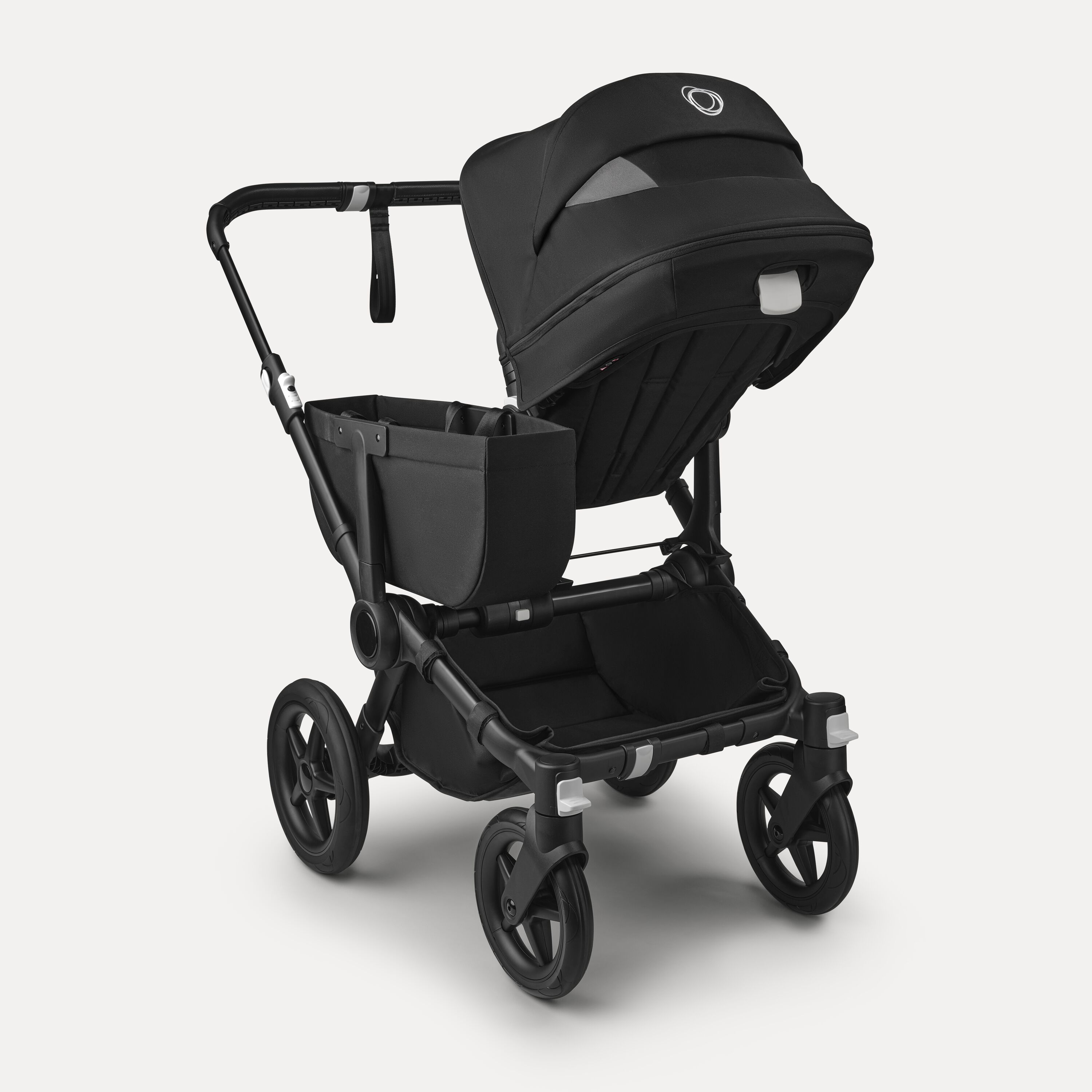 Bugaboo Donkey 5 Mono 2-in-1 stroller black base, midnight black fabrics, midnight black sun canopy - Main Modal Image Slide 4 of 12