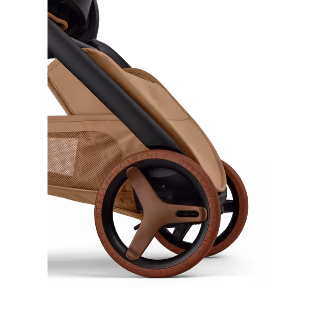 Bugaboo x Stella McCartney Dragonfly Plus 2-in-1 pushchair tobacco brown base, tobacco brown fabrics, tobacco brown sun canopy - Main Image Slide 6 of 12