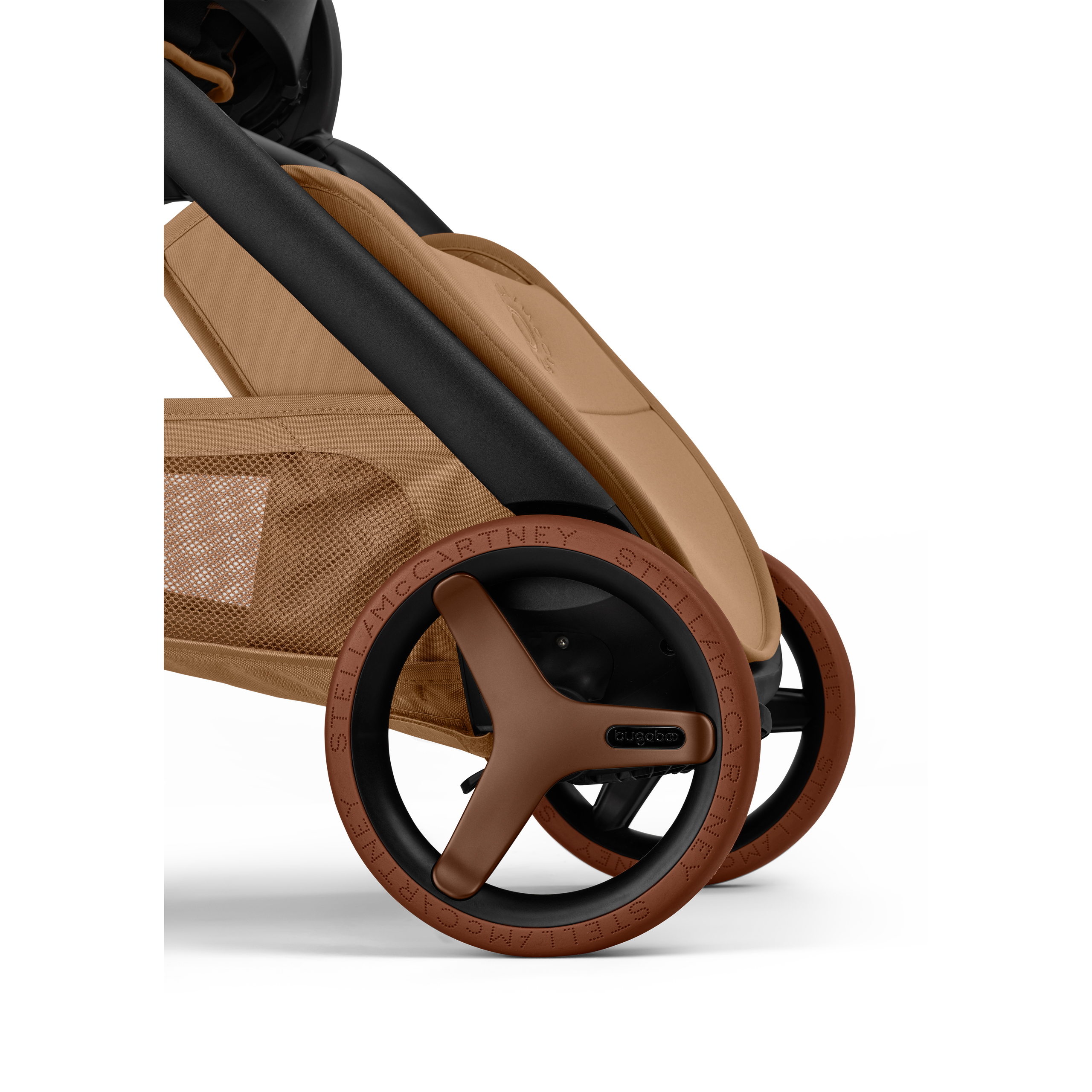 Bugaboo x Stella McCartney Dragonfly Plus 2-in-1 pushchair tobacco brown base, tobacco brown fabrics, tobacco brown sun canopy - Thumbnail Slide 6 of 12
