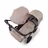 Bugaboo Donkey 6 double stroller black base, desert taupe melange fabrics, desert taupe melange sun canopy - Thumbnail Slide 4 of 10