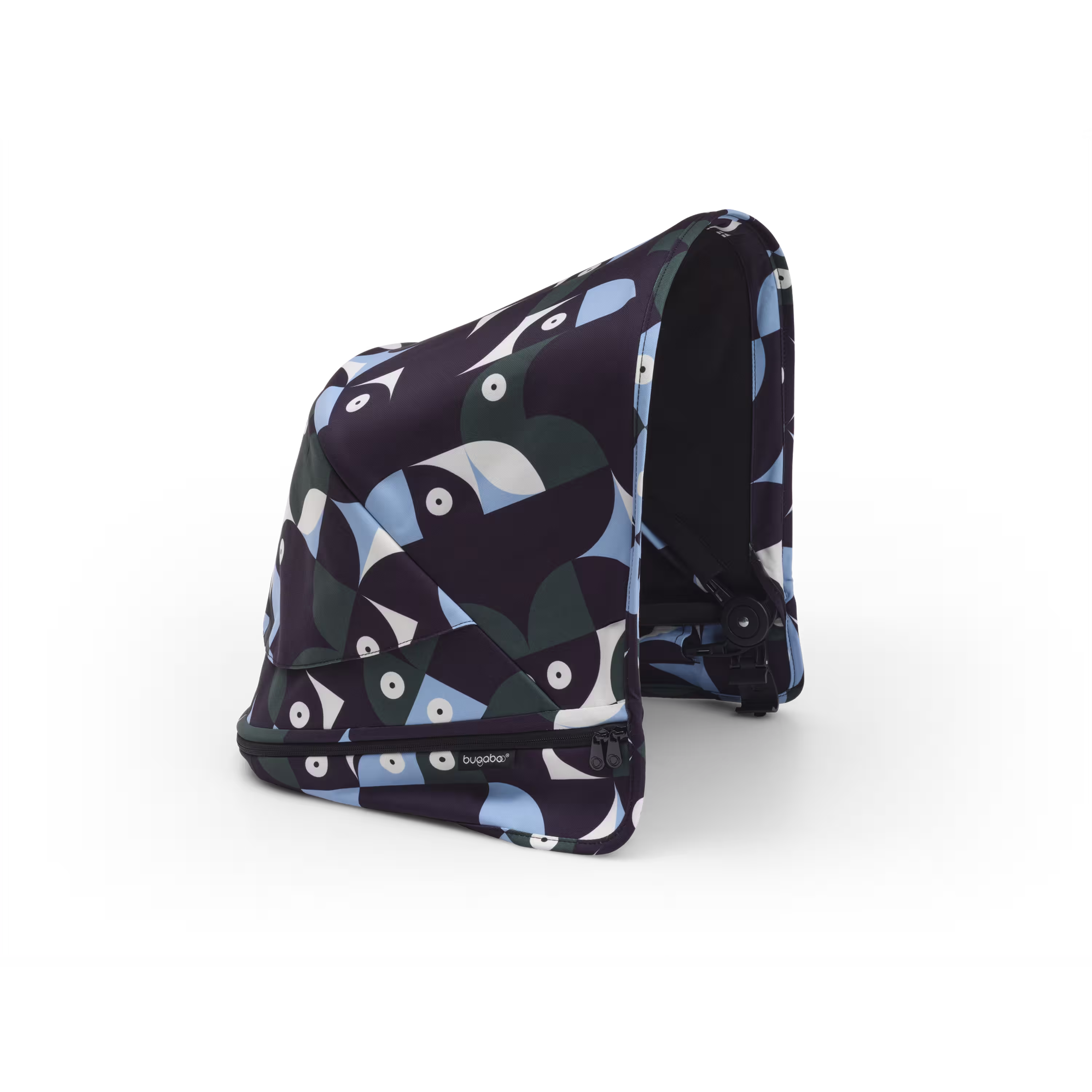 Bugaboo Donkey 5 sun canopy Animal Explorer GREEN/ LIGHT BLUE  - Main Modal Image Slide 1 of 3