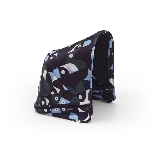 Bugaboo Donkey 5 sun canopy Animal Explorer GREEN/ LIGHT BLUE  - Main Image Slide 1 of 3