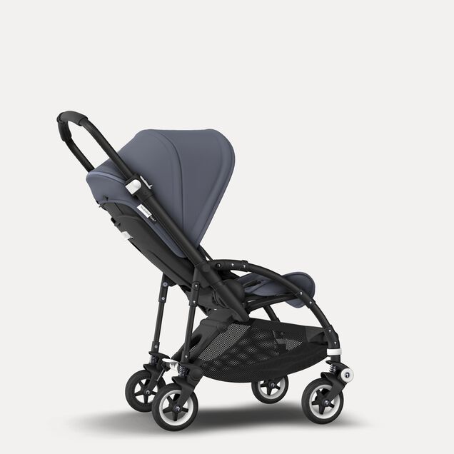 Bugaboo Bee 5 seat stroller steel blue sun canopy, steel blue fabrics, black base - Main Image Slide 6 of 6