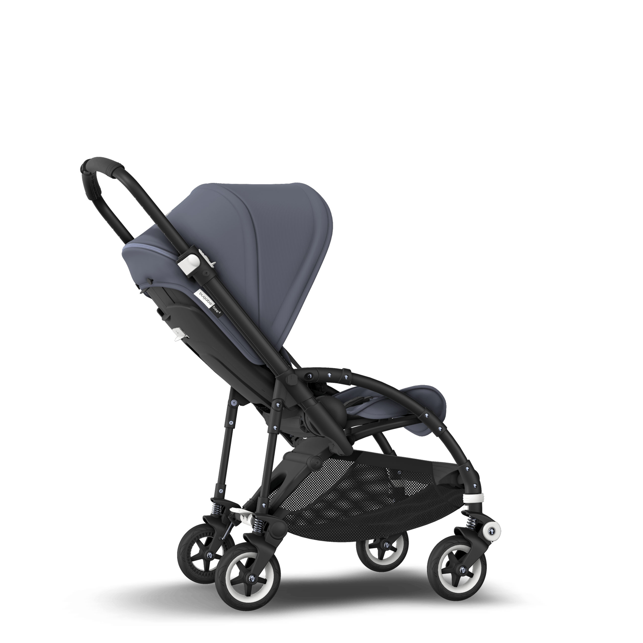 Bugaboo Bee 5 seat stroller steel blue sun canopy, steel blue fabrics, black base - Thumbnail Slide 6 of 6