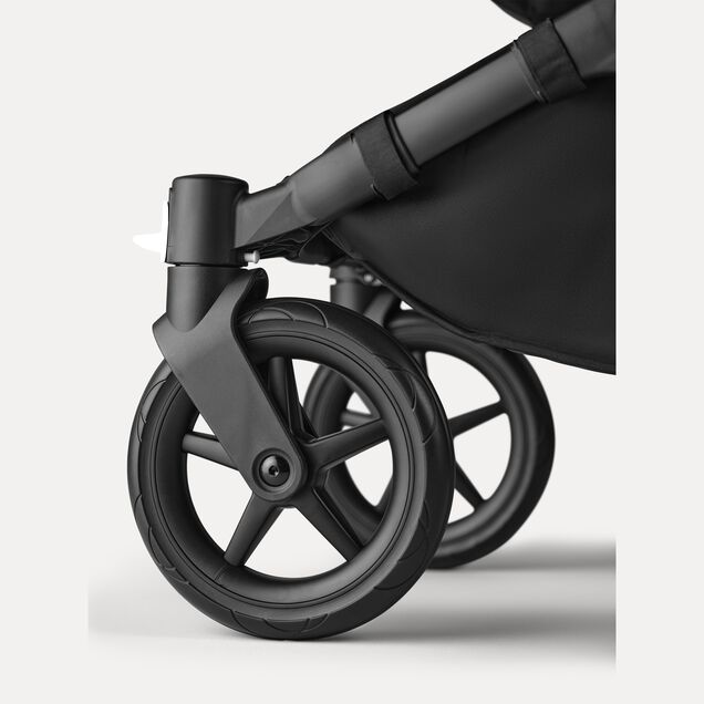 Bugaboo Donkey 5 Mono 2-in-1 stroller black base, midnight black fabrics, grey mélange sun canopy - Main Image Slide 11 of 12