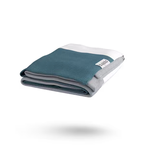 Bugaboo Light Cotton Blanket - PETROL BLUE MULTI - Main Image Slide 4 of 8