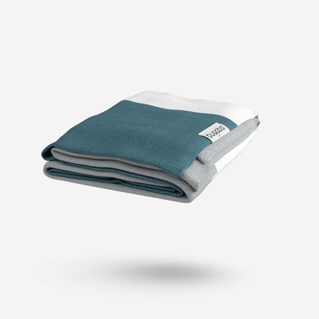 Bugaboo Light Cotton Blanket - PETROL BLUE MULTI - Main Image Slide 4 of 8