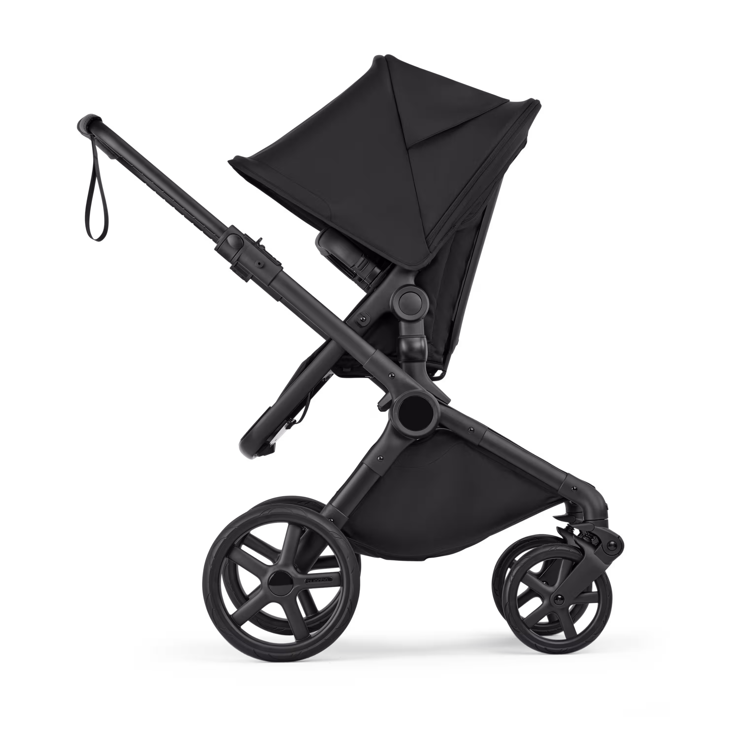 Bugaboo Cub 2-in-1 pram black base, heritage black fabrics, heritage black sun canopy - Main Modal Image Slide 3 of 11