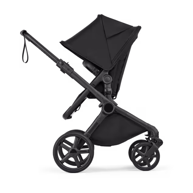 Bugaboo Cub 2-in-1 pram black base, heritage black fabrics, heritage black sun canopy - Main Image Slide 3 of 11
