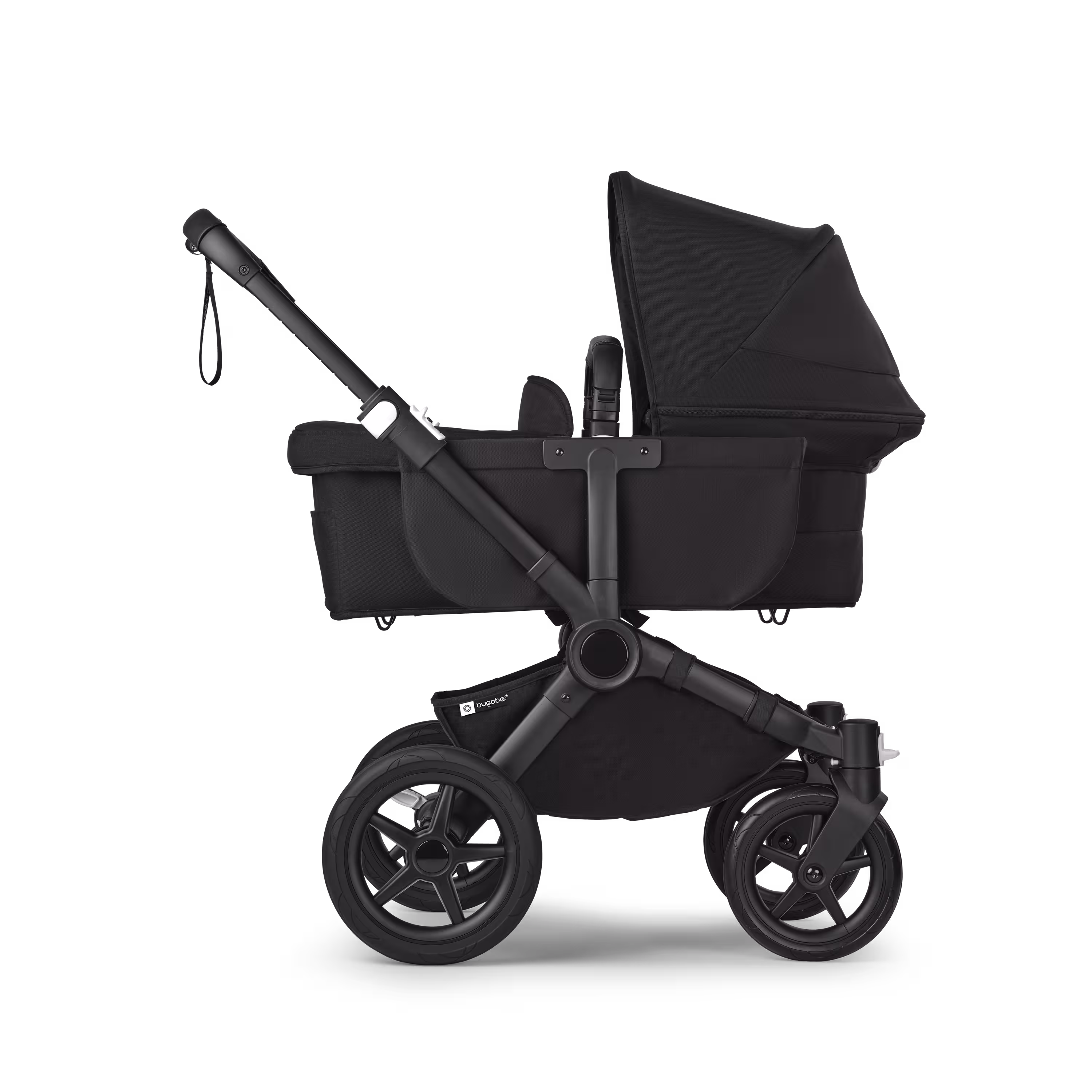 Bugaboo Donkey 5 Mono 2-in-1 stroller black base, midnight black fabrics, midnight black sun canopy - Main Modal Image Slide 3 of 11