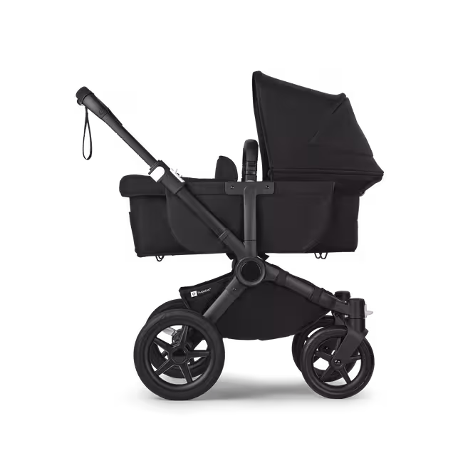 Bugaboo Donkey 5 Mono 2-in-1 stroller black base, midnight black fabrics, midnight black sun canopy - Main Image Slide 3 of 11