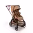 Bugaboo x Stella McCartney Dragonfly Plus 2-in-1 stroller black base, tobacco brown fabrics, tobacco brown sun canopy - Thumbnail Slide 3 of 12