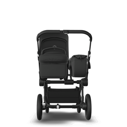 Bugaboo Donkey 5 Mono bassinet and seat stroller black base, midnight black fabrics, midnight black sun canopy - view 2