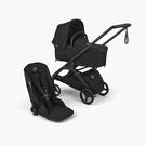 Bugaboo Dragonfly Plus 2-in-1 stroller black base, heritage black fabrics, heritage black sun canopy