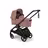 Bugaboo Dragonfly Plus 2-in-1 stroller black base, dusty pink fabrics, dusty pink sun canopy  - Thumbnail Slide 2 of 11