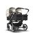 Bugaboo Donkey 5 twin stroller graphite base, midnight black fabrics, art of discovery white sun canopy - Thumbnail Slide 1 of 12