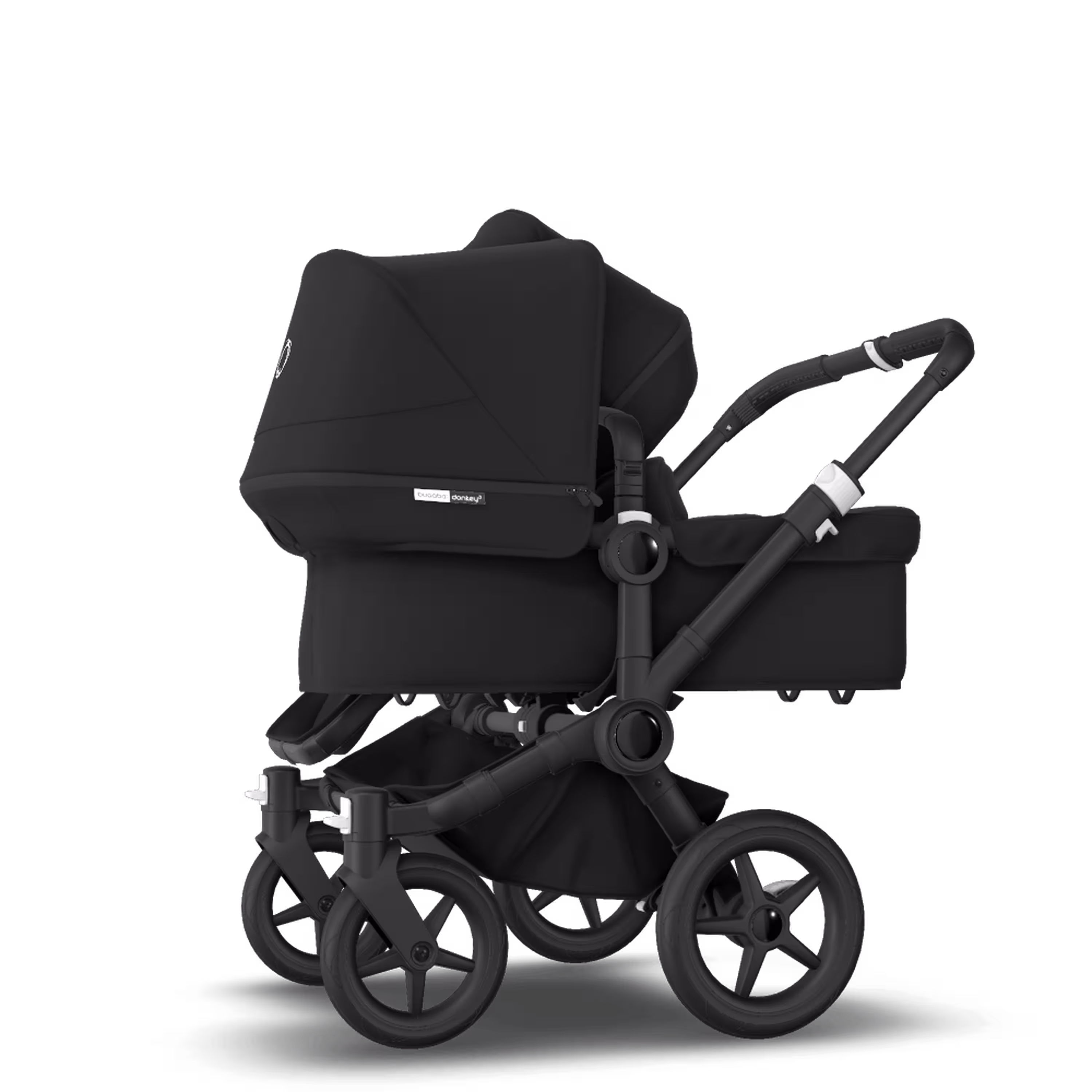 Bugaboo Donkey 3 Duo Black sun canopy, black seat, black chassis - Main Modal Image Slide 4 of 6
