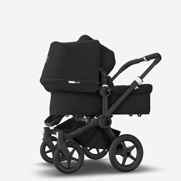 Bugaboo Donkey 3 Duo Black sun canopy, black seat, black chassis - Main Image Slide 4 of 6