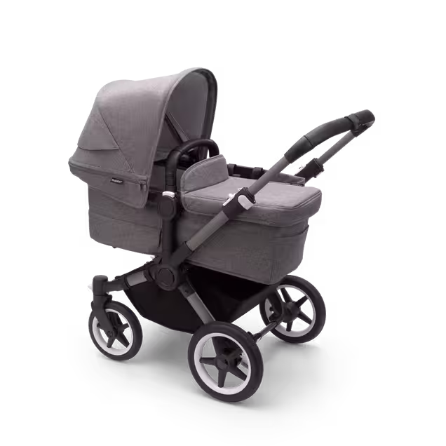 Refurbished Bugaboo Donkey 5 Mono complete UK GRAPHITE/GREY MÉLANGE-GREY MÉLANGE - Main Image Slide 2 of 7