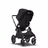 Bugaboo Fox 2 seat and bassinet pram black sun canopy, black fabrics, black chassis - Thumbnail Slide 5 of 8
