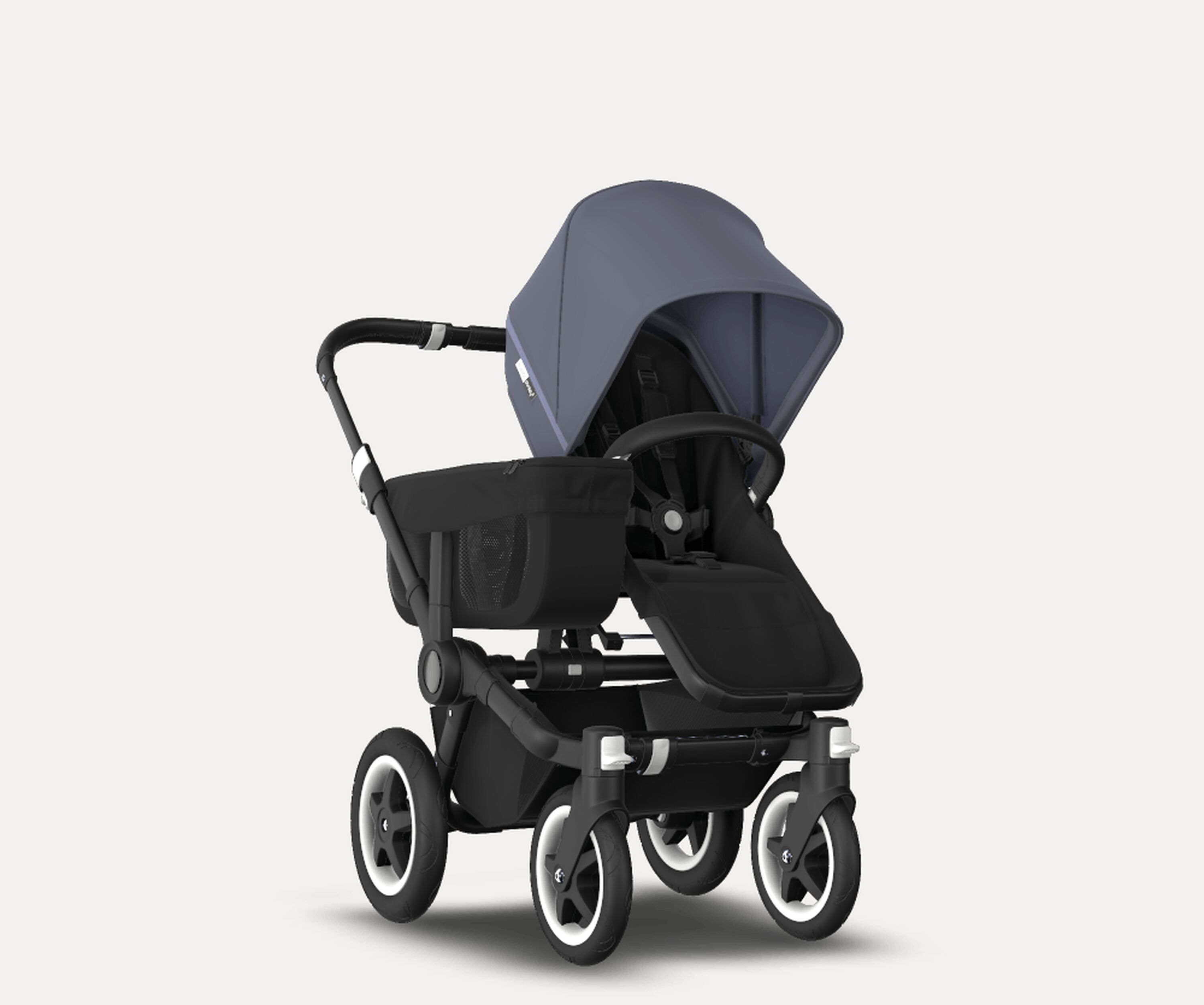 US - D2M stroller bundle, black, black, steel blue - Main Modal Image Slide 1 of 4