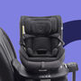 Bugaboo Owl by Nuna car seat with magnetic buckle holder to keep the harness out of the way.