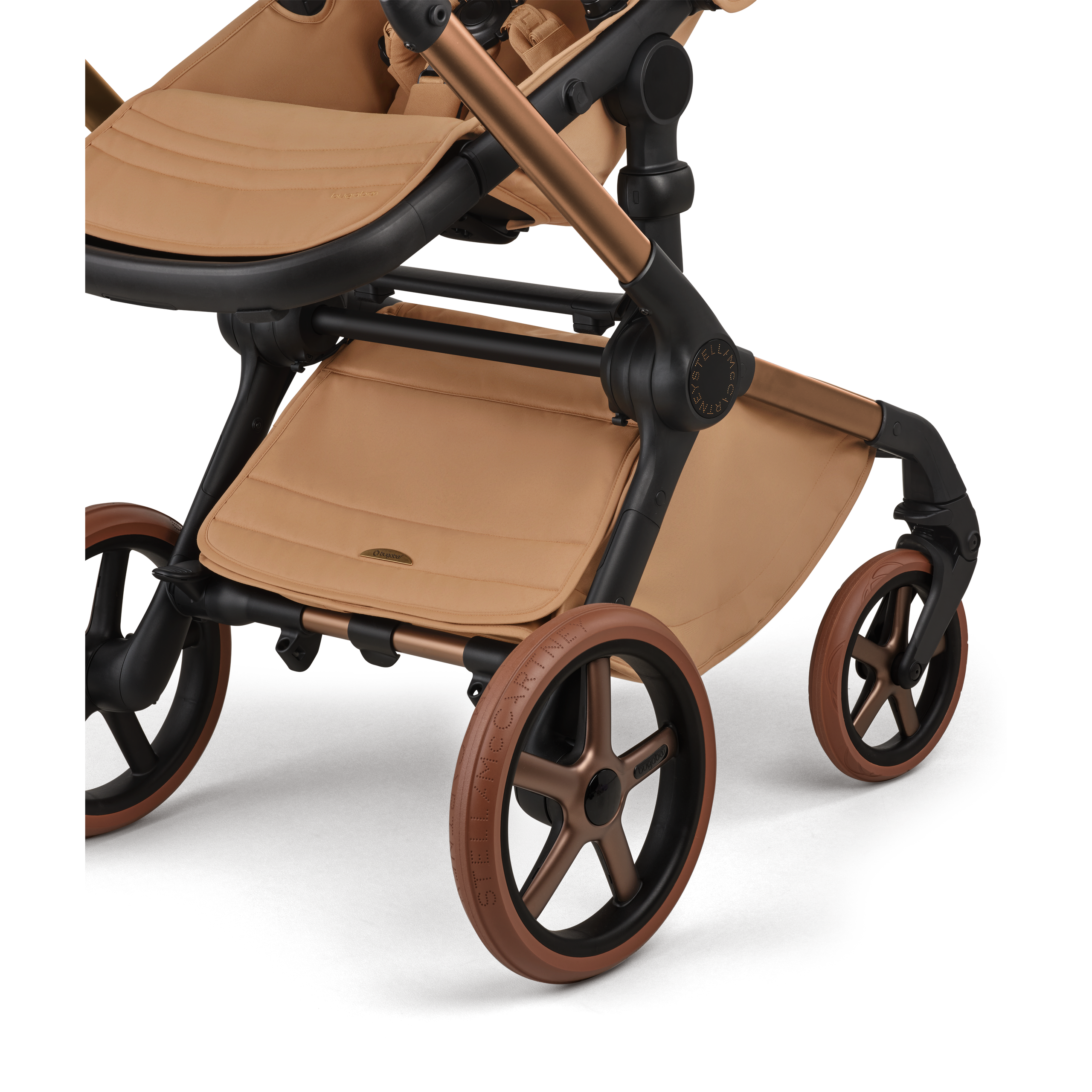 Bugaboo x Stella McCartney Fox 5 Renew 2-in-1 pushchair tobacco brown base, tobacco brown fabrics, tobacco brown sun canopy - Thumbnail Slide 5 of 13