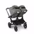 Bugaboo Donkey 5 twin stroller black base, forest green fabrics, forest green sun canopy - Thumbnail Slide 4 of 12