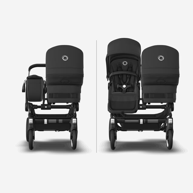 Bugaboo Donkey 5 Mono 2-in-1 stroller graphite base, midnight black fabrics, midnight black sun canopy - Main Image Slide 8 of 12