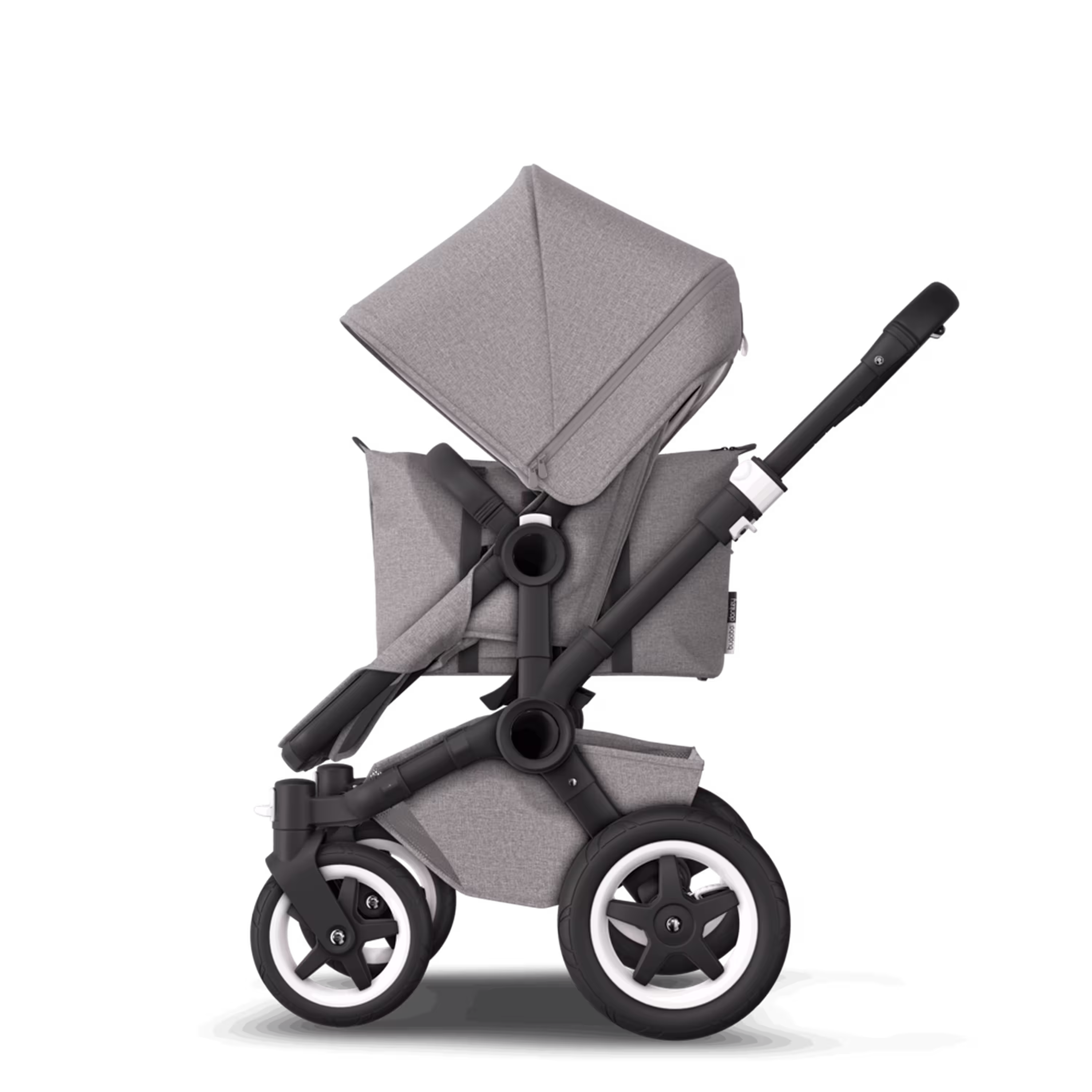 Refurbished Bugaboo Donkey2 Mono complete BLACK/MINERAL LIGHT GREY - Main Modal Image Slide 3 of 14