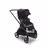 Bugaboo Dragonfly seat stroller with black chassis, grey melange fabrics and midnight black sun canopy. - Thumbnail Slide 1 of 16