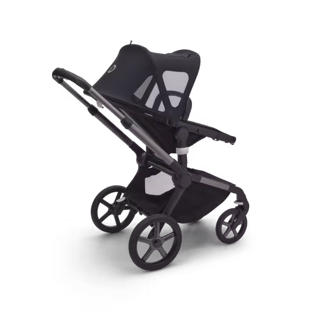 Bugaboo Fox/Cameleon3/Lynx breezy sun canopy v2 MIDNIGHT BLACK - Main Image Slide 5 of 6