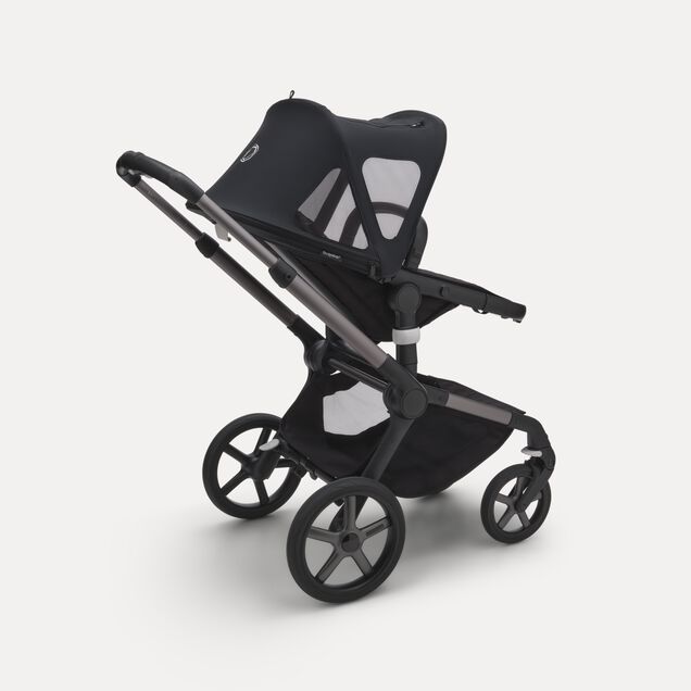 Bugaboo Fox/Cameleon3/Lynx breezy sun canopy v2 MIDNIGHT BLACK - Main Image Slide 5 of 6