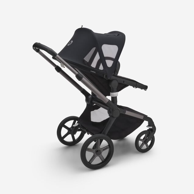 Bugaboo Fox/Cameleon3/Lynx breezy sun canopy v2 MIDNIGHT BLACK - Main Image Slide 5 of 6