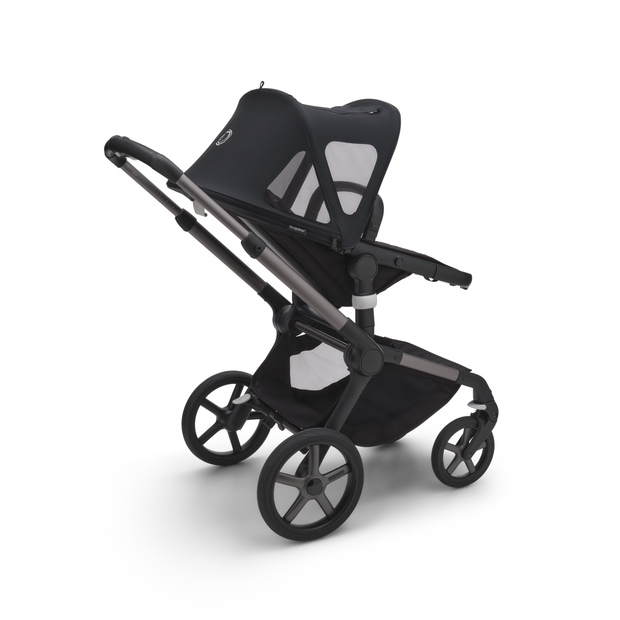 Bugaboo Fox/Cameleon3/Lynx breezy sun canopy v2 MIDNIGHT BLACK - Thumbnail Slide 2 of 5