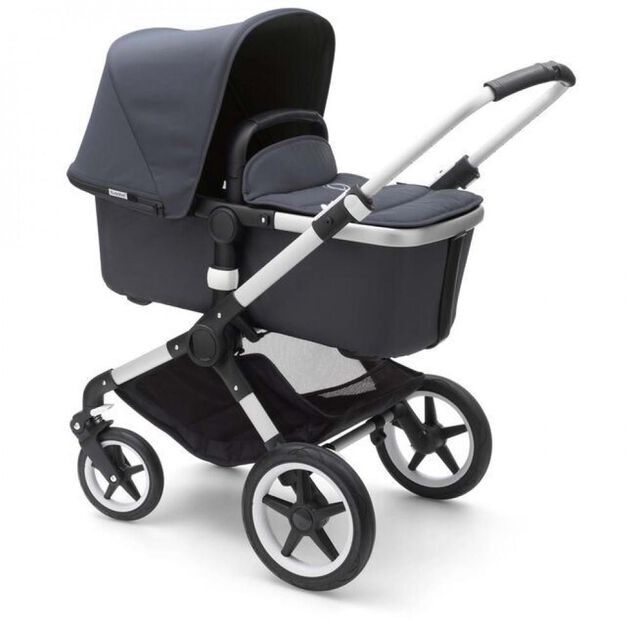 Refurbished Bugaboo Fox complete UK ALU/BLACK-STEEL BLUE - Main Image Slide 1 of 1