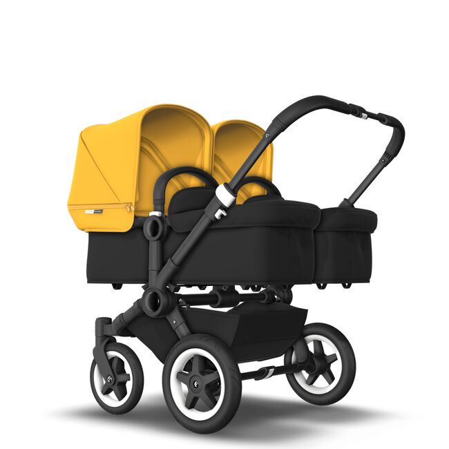 US - D2T stroller bundle black, black, sunrise yellow - Main Image Slide 1 of 2
