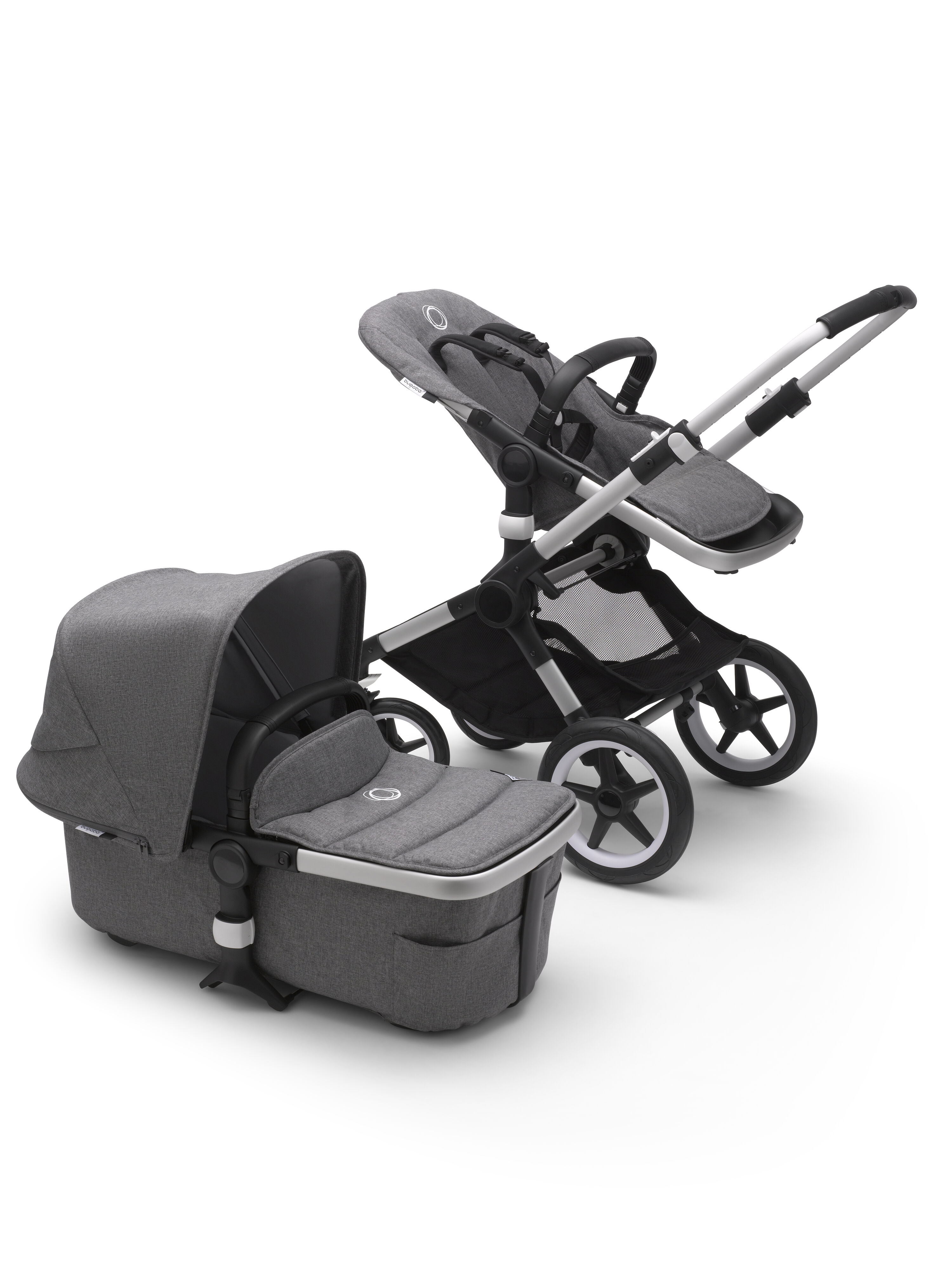 Refurbished Bugaboo Fox2 complete UK ALU/GREY MELANGE-GREY MELANGE - Main Modal Image Slide 4 of 4