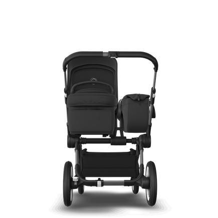 PP Bugaboo Donkey 5 Mono bassinet and seat stroller graphite base, midnight black fabrics, midnight black sun canopy - view 2